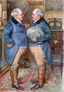 The Brothers Cheeryble（カラーリトグラフ 作： Harold Copping