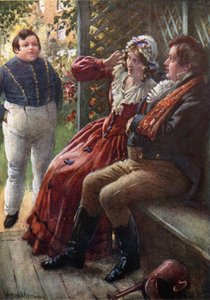 The Fat Boy Awake（カラーリトグラフ 作： Harold Copping