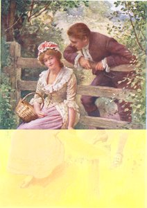 バーレイ公、ノラ・チェソン著「テニソンの子どもの物語」の挿絵（カラーリトグラフ版 作： Harold Copping