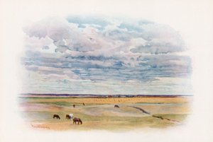 Elstow、サスカチュワン州の大草原 作： Harold Copping