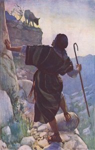 失われた羊、ハロルド・コッピングのイラスト：1920年代のクラウンシリーズ 作： Harold Copping