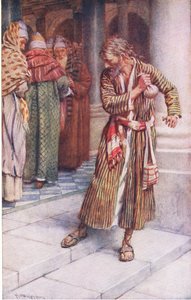 ユダの反省、ハロルド・コッピングのイラストからのイラスト：1920年代のクラウンシリーズ 作： Harold Copping