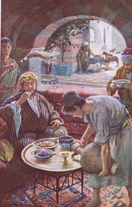 金持ちとラザロ、ハロルド・コッピングのイラストからのイラスト：1920年代のクラウンシリーズ