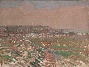 西洋のディエップ、1910-1911 作： Harold Gilman