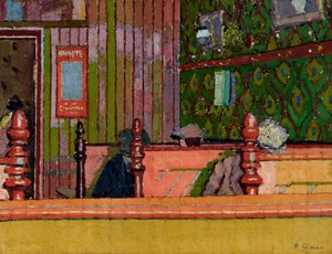 食べる家、1914年頃 作： Harold Gilman