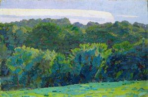 風景、サマセット、1917 作： Harold Gilman