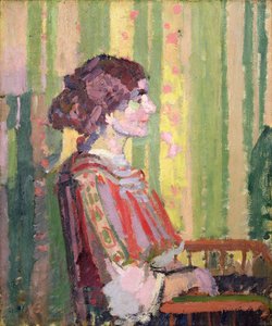 ロバート・ビーヴァン夫人、1913年頃（キャンバスに油彩） 作： Harold Gilman