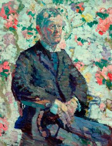 男の肖像、1912-14年頃（キャンバスに油彩） 作： Harold Gilman