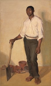 Retrato de jardineiro negro, c.1905 作： Harold Gilman
