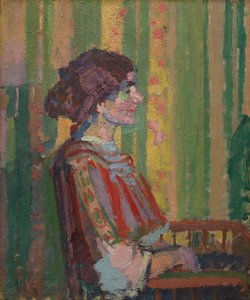 スタニスラヴァ・デ・カルロウスカ（ロバート・ベヴァン夫人） 作： Harold Gilman