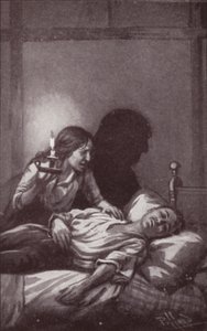チャールズ・ディケンズ著『エドウィン・ドルードの謎』のイラスト（リトグラフ版 作： Harold Hume Piffard