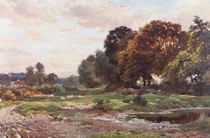 エッシャー・コモンの一角（カラーリトグラフ） 作： Harold Sutton Palmer