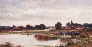 ダンスフォールド、クランリー近郊（カラーリトグラフ） 作： Harold Sutton Palmer