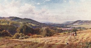 ドーキング峡谷（カラーリトグラフ） 作： Harold Sutton Palmer