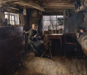 おばあさんのところ 作： Harriet Backer