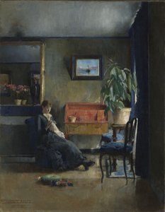 ブルーインテリア 作： Harriet Backer