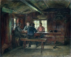カードプレーヤー 作： Harriet Backer