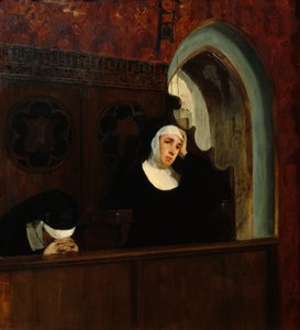 修道院教会にて 作： Harriet Backer