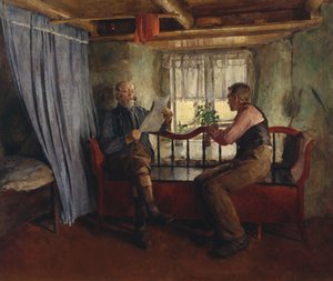 農家のリビングで 作： Harriet Backer