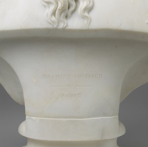 メデューサ、1854年頃（大理石） 作： Harriet Goodhue Hosmer
