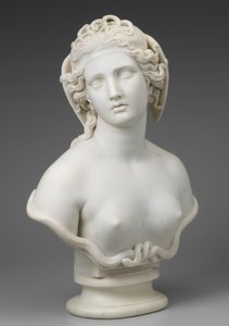 メデューサ、1854年頃 作： Harriet Goodhue Hosmer