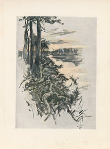 ロングフェロー『ハイアワサの歌』（カラーリトグラフ） 作： Harrison Fisher