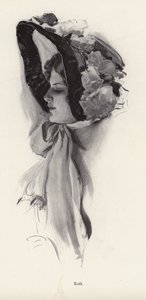 ルースという女性の肖像（リトグラフ
