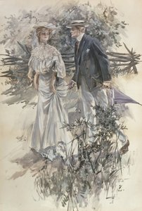 ガーデンウォーク 作： Harrison Fisher