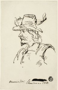 キャバリアの頭 作： Harrison William Weir