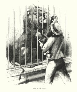 セーラーとライオン（彫刻 作： Harrison William Weir