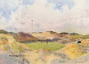 ゴルフコースフォームビー、旧7番グリーン（カラーリトグラフ） 作： Harry (1878 1950) Rountree