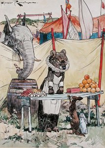 次のマダムは？ (紙に水彩) 作： Harry Rountree