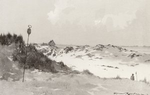 ゴルフコースハンスタントン、雪の下（リトグラフ） 作： Harry (1878 1950) Rountree