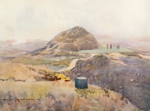 ゴルフコーストルーン、新しいショートホール（カラーリトグラフ） 作： Harry (1878 1950) Rountree