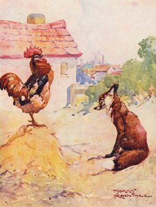 キツネとコック (カラー リソ) 作： Harry Rountree
