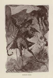 チャールズ・ディケンズ作『バーナビー・ラッジ』の挿絵（リトグラフ） 作： Harry (after) Furniss