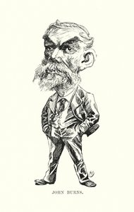 ジョン・バーンズ（リトグラフ） 作： Harry (after) Furniss