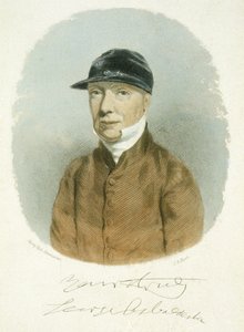 ジョージ・オズバルデストン（1787-1866）1866年、J.B.ハントの彫刻（カラーアクアチント）。 作： Harry (after) Hall
