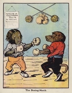 The Boxing-Match（カラーリトグラフ 作： Harry B Neilson