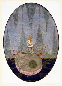 まだ誰も踊っていなかったように床の上で踊る - アンデルセンの「人魚姫」 作： Harry Clarke