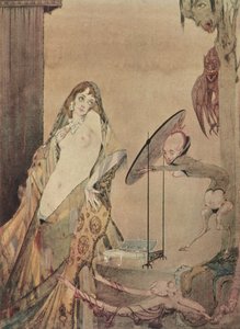 「こう着て、私は別の生き物のようだ」、ゲーテの「ファウスト」の挿絵 作： Harry Clarke