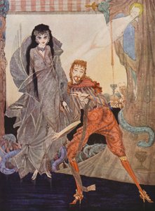 エドガー・アラン・ポー：リギア（カラーリトグラフ） 作： Harry Clarke