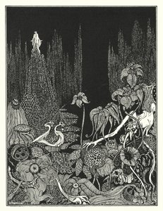 エドガー・アラン・ポー：沈黙（リトグラフ） 作： Harry Clarke