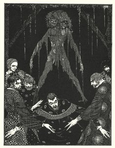 エドガー・アラン・ポー：黒猫（リトグラフ） 作： Harry Clarke