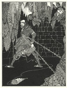 エドガー・アラン・ポー：アモンティリャードの酒樽（リトグラフ） 作： Harry Clarke