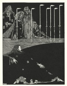 エドガー・アラン・ポー：落とし穴と振り子（リトグラフ） 作： Harry Clarke