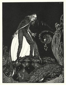 エドガー・アラン・ポー：告げ口心臓（リトグラフ） 作： Harry Clarke