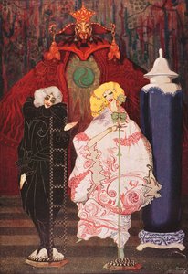 ハンス・クリスチャン・アンデルセンの「羊飼いと煙突掃除人」の挿絵「あなたは本当に勇気がありますか?」