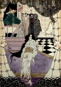 1914年の人魚姫のイラスト（トイレ、ペン、インク）