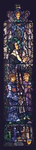 1927年の2人の子供を持つ祝福されたジュリー 作： Harry Clarke